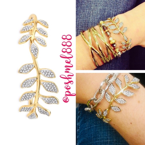 Stella & Dot | Dainty Gold Bangle Bracelet Ivie Bangle/Cuff Bracelet - Picture 3 of 9